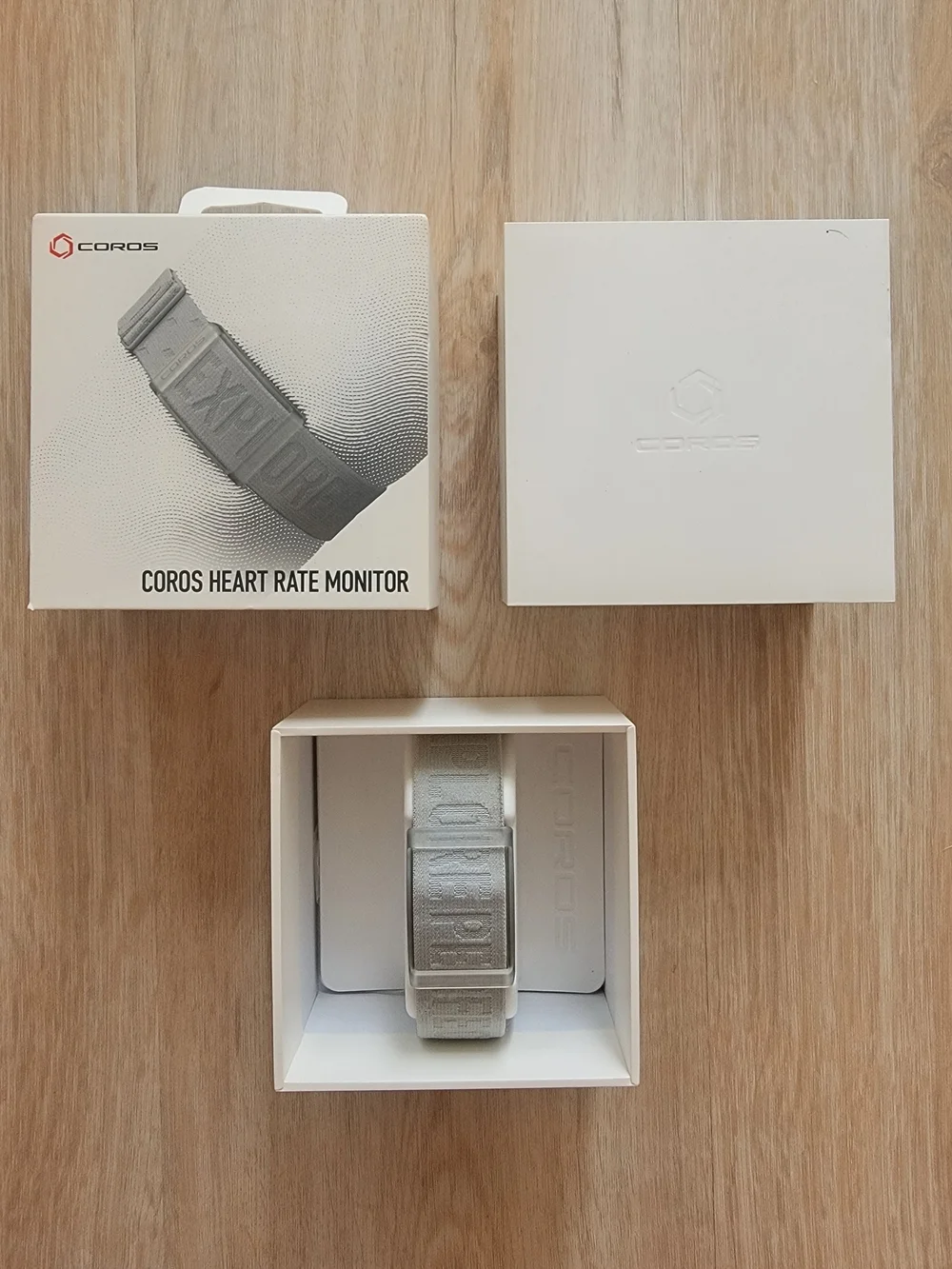 COROS Silver Heart Rate Monitor Wristband - Comfortable Fitness Clip